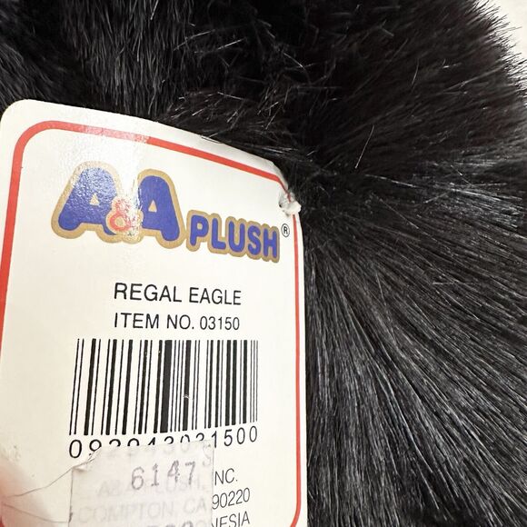 A&A Plush Bald Regal Eagle 16” Realistic Bird Of Prey Stuffed Animal Zoo - Picture 8 of 10